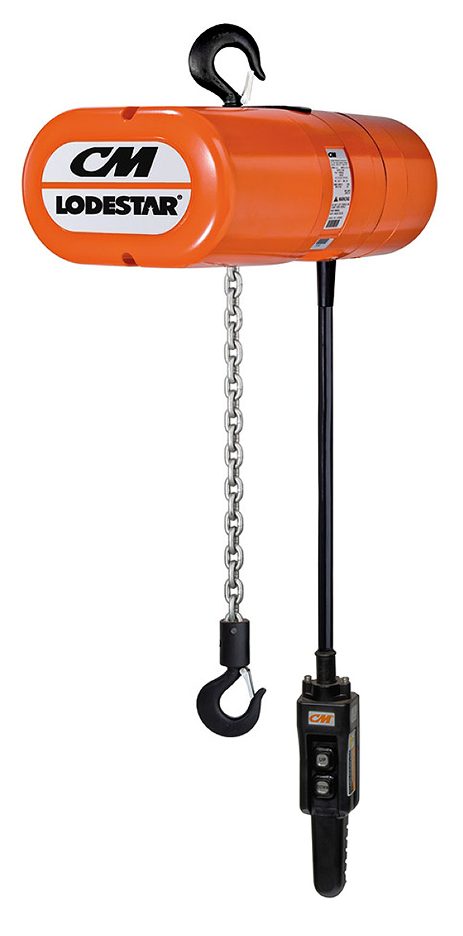 1 Ton CM Lodestar Electric Chain Hoist | Two Speed | Uescocranes.com