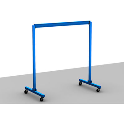 1/4 Ton Gorbel Jib Crane | Free Standing Base Plate Mounted, 18' FT Span, 19' FT Height Under Boom